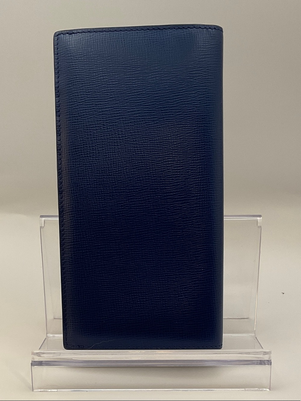 Burberry Navy Blue Leather wallet NWOTS - Picture 4 of 13